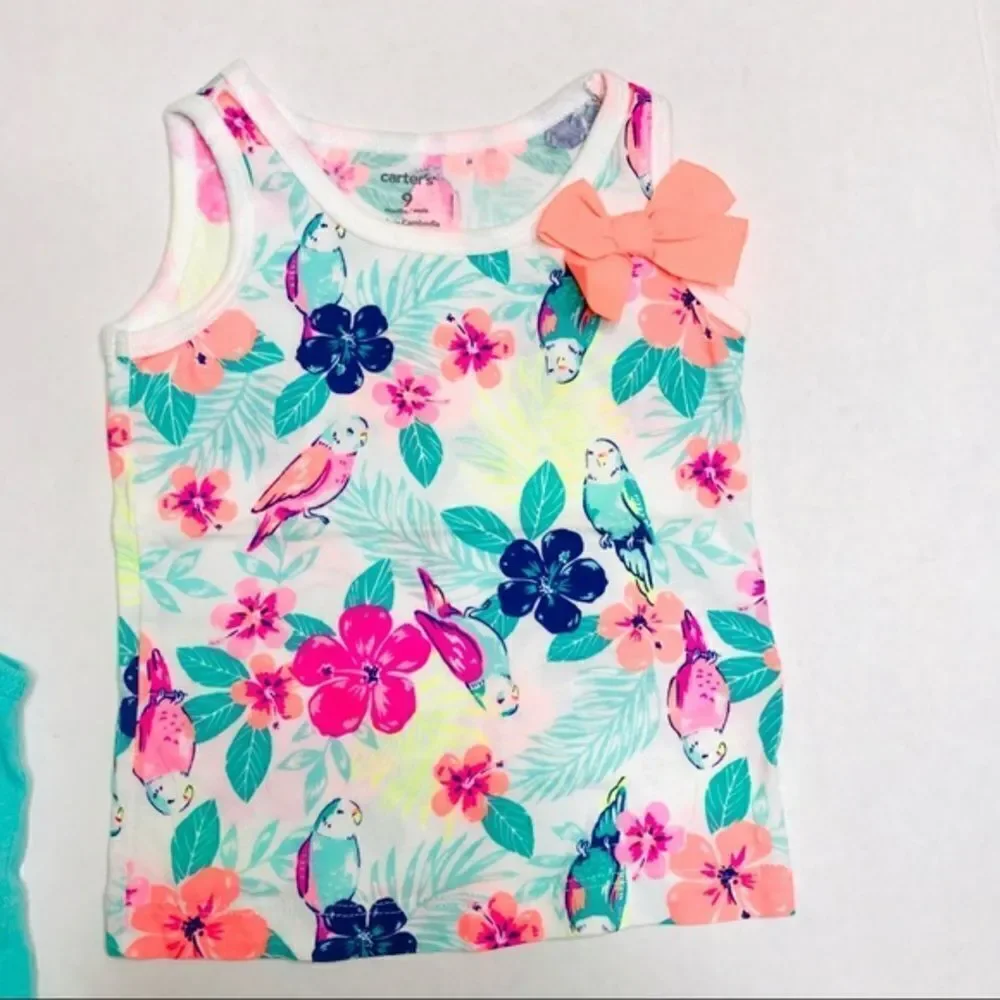 𝅺carter’s Hawaiian Tropical Tank Tops